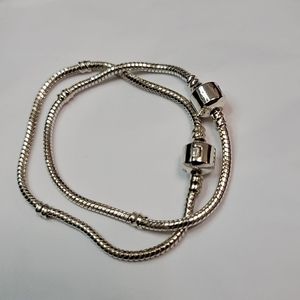 2 Sterling silver bracelets